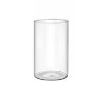 bnsggl Vase cylindrique en verre transparent - Plusieurs tailles - Vase à fleurs hydroponique - Porte-bougie - Centre de table