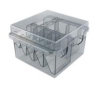Bntaomle Grille BoîTe de Rangement de Base pour 8 PièCes SéRies Tondeuse à Cheveux Tondeuse Limite Peigne Guide Peigne Outil de Coiffeur pour Guide Peignes