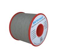 BNTECHGO Bobine de fil de cuivre étamé flexible de calibre 26, fil 26 AWG recouvert de silicone (76,2 m, gris)