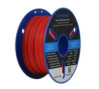 BNTECHGO Bobine de fil de cuivre étamé flexible en silicone de calibre 14, 152,4 m, rouge, 14 AWG