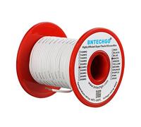BNTECHGO Bobine de fil en silicone de calibre 22-30,5 m - Ultra flexible - Haute température - 200 degrés C - 600 V - 22 AWG - 60 brins de fil de cuivre étamé - Pour modèle à faible impédance