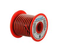 Bntechgo Calibre 18 Flexible 2 conducteur parallèle Coque en silicone Bobine de fil Rouge Noir Haute résistance 200 deg C 600 V pour seule Couleur LED strip câble d'extension cord, modèle