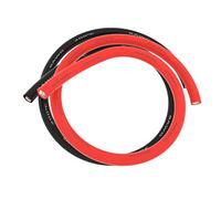 Bntechgo Calibre 8 Câble Silicone - Souple et résistant aux températures élevées très Efficace 8 AWG Fil de Silicone 1650 brins de Fil de cuivre 3 ft Red and 3 ft Black