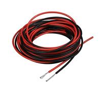 BNTECHGO Fil en silicone de calibre 22 ultra flexible de 6,1 m haute température 200 degrés C 600 V 22 AWG 60 brins de fil de cuivre étamé fil toronné modèle câble noir et rouge de chaque couleur 3 m