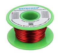 BNTECHGO Fil magnétique 16 AWG - Fil de cuivre émaillé - Fil d'enroulement magnétique émaillé - 113,4 g - 0,1 cm de diamètre - 1 bobine rouge - Température nominale : 155 ℃ - Largement utilisé pour