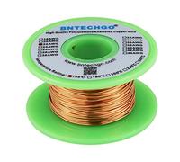 BNTECHGO Fil magnétique 22 AWG - Fil de cuivre émaillé - Fil d'enroulement magnétique émaillé - 113,4 g - 0,1 cm de diamètre - 1 bobine de bobine de température naturelle de 155 ℃ largement utilisé