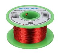 BNTECHGO Fil magnétique 28 AWG - Fil de cuivre émaillé - Fil d'enroulement magnétique émaillé - 113,4 g - 0,01 cm de diamètre - 1 bobine de bobine rouge indice de température 155 ℃ Largement utilisé