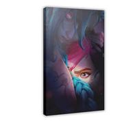 bntjxz Poster Arcane Saison 2 Jinx sur toile - Décoration murale pour salon, chambre à coucher - 20 x 30 cm