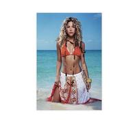 bntjxz Poster exclusif sur toile de la chanteuse Shakira 42 - Décoration murale pour salon, chambre à coucher - 50 x 75 cm