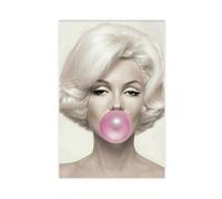 bntjxz Poster sur toile de Marilyn Monroe Bubble Gum - Décoration murale pour salon, chambre à coucher - 30 x 45 cm
