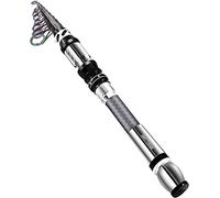 BNTTEAM Nouvelle Canne à pêche Portable 99% Fibre de Carbone Fluorescente tête de Canne télescopique Super Dur Super léger Canne à pêche pour Voyage Bateau de Surf (KC-Type, 2.1M/82.6in/6.88ft)