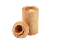 BNUTFRDD Porte-Cure-Dents en Bois, Forme Ronde, boîte à Cotons-tiges for Salle de Bain, Convient au Salon et à la Salle à Manger(B)