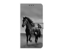 Bnvdfre Étui de protection à rabat en cuir synthétique pour Xiaomi Redmi Note 14 Pro 5G/Note 14 Pro+ 5G - Magnétique - Résistant aux chocs - Avec motif - Cheval