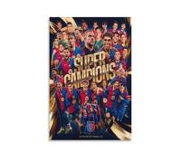 BNVJFNE Poster sur toile du FC Barcelone 2025 - Décoration murale pour salon, chambre à coucher - 30 x 45 cm