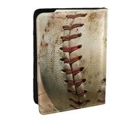 BNVSADC Étui de passeport en cuir synthétique imprimé à bulles de bière pour homme et femme, 16,5 cm, Baseball 1, Taille unique, Moderne