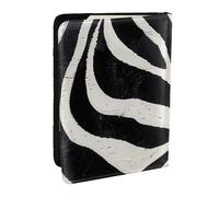 BNVSADC Étui de passeport en cuir synthétique imprimé à bulles de bière pour homme et femme, 16,5 cm, Animal zèbre., Taille unique, Moderne