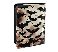 BNVSADC Étui de passeport mexicain Otomi en cuir synthétique imprimé animaux pour homme et femme, 16,5 cm, Chauve-souris volante pour Halloween, Taille unique, Moderne