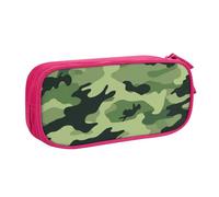 BNVSADC Grande trousse à crayons avec imprimé camouflage vert - Jolie trousse à crayons - Organiseur de papeterie pour filles et garçons - Noir, rose, Taille unique, Cartable