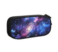 BNVSADC Grande trousse à crayons imprimée Univers Galaxy Star Space - Grande trousse à crayons mignonne - Pour bureau, école, papeterie - Pour filles et garçons - Noir, Noir , Taille unique, Cartable