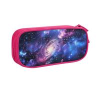 BNVSADC Grande trousse à crayons imprimée Univers Galaxy Star Space - Grande trousse à crayons mignonne - Pour bureau, école, papeterie - Pour filles et garçons - Noir, rose, Taille unique, Cartable