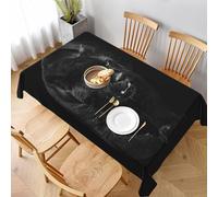 BNVSADC Nappe rectangulaire imprimée panthère animale 228 x 152 cm, nappe en polyester résistante à l'eau pour cuisine, table à manger, fêtes, camping