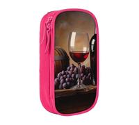 BNVSADC Trousse à crayons avec fermeture éclair pour étudiants, adolescents, garçons, filles, adultes, noir, rose, Taille unique, Cartable