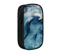 BNVSADC Trousse à crayons avec fermeture éclair pour étudiants, adolescents, garçons, filles, adultes, noir, Noir , Taille unique, Cartable