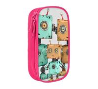 BNVSADC Trousse à crayons avec fermeture éclair pour étudiants, adolescents, garçons, filles, adultes, noir, rose, Taille unique, Cartable