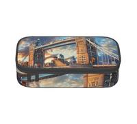 BNVSADC Trousse à crayons avec imprimé floral - Jolie trousse à crayons - Pour bureau, école, voyage, travail, Bridge à Londres, Taille unique, Cartable