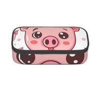 BNVSADC Trousse à crayons avec imprimé vin rouge - Jolie trousse à crayons - Trousse à crayons pour bureau, école, voyage, travail, cochon, Taille unique, Cartable