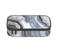 BNVSADC Trousse à crayons avec texture marbrée et éclaboussures de cuivre - Jolie trousse à crayons - Trousse à crayons pour bureau, école, voyage, travail, Papier peint effet marbre, Taille unique