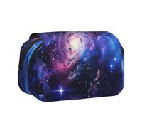 BNVSADC Trousse à crayons double couche avec imprimé de partitions de violon - Grande capacité - Organiseur de fournitures scolaires pour étudiants, enfants, adolescents, artistes, voyages et bureau