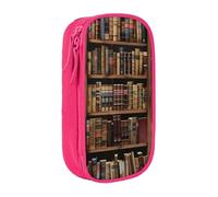 BNVSADC Trousse à crayons imprimée avec fermeture éclair pour étudiants, adolescents, garçons, filles, adultes, noir, rose, Taille unique, Cartable
