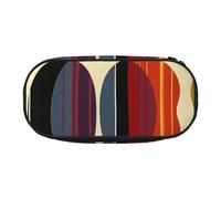 BNVSADC Trousse à crayons rectangulaire avec double fermeture éclair - Motif mandala - Pour bureau, école, papeterie - Pour étudiants, adolescents, garçons, filles, adultes, Style rétro moderne du