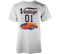 BNWT Dukes of Hazard General Lee Vintage 1 Car Adult Men's Graphic T Shirt_12402 Grey GreyXXL