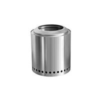 BNZCZY Réchaud de Chauffage d'hiver Fonctionne avec des Granulés ou du Bois, Réchaud de Chauffage Extérieur pour Pique-Nique Randonnée Camping(Size:10.23 * 11.22in,Color:argenté)
