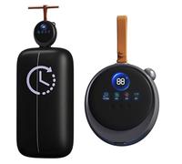 BNZCZY Sèche-Linge Portable, sèche-Linge Compact et Pliable avec minuterie et Sac de séchage, Solution de séchage Rapide pour Appartement, Camping-Car, Voyage(Color:Gris)