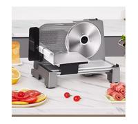 BNZCZY Trancheuse Electrique 200W à Jambon et Saucisson, Lames Diamètre de 19 cm, 1-18 d'épaisseur Précise, Commutateur de Rainure pour Utilisation Sûre, pour Pain, Jambon, Fromage et Viande