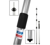 Bo-Camp - Mât de tente/bâche - Téléscopique - 83-230 cm