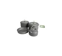 Bo-Camp - Batterie de cuisine - Explorer - 4 Pièces - Avec bouilloire à thé - Anodisé dur - Aluminium