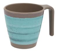 BO-CAMP BC Taza Halo M 4pcs melamina aqua pour camping et plein air, repas et sorties pratiques, format léger