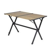 BO-CAMP BC UO Mesa laminas Maryland L bambú pour camping et plein air, idéal pour usage nomade confortable, format léger