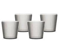 BO-CAMP BC verre de agua Nomad RPET gris 4p pour camping et plein air, avec format léger, camping facile au quotidien