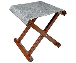 BO-Camp Brentford Tabouret Pliant en Bois 100 kg