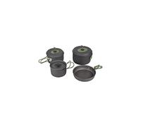 Bo-Camp - Casseroles - Explorer - 4 pcs - Anodisé dur, Anthracite/Rouge