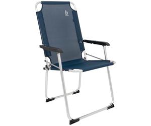 Bo-Camp - Chaise - Copa Rio - Deluxe - XL - Aluminium - Bleu foncé