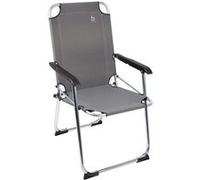 Bo-Camp Chaise de Camping Pliable Gris Plage Extérieur Jardin Patio Portable Uniforme G