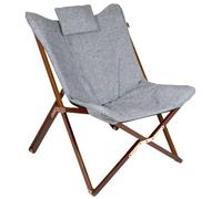 Bo-Camp Chaise De Détente Bloomsbury Gris Gris