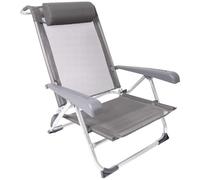 Bo-Camp - Chaise de Plage - Saint-Tropez - Aluminium - Gris