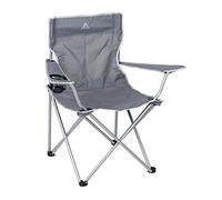 Bo-Camp - Chaise Pliante - Compacte - Acier - Gris
